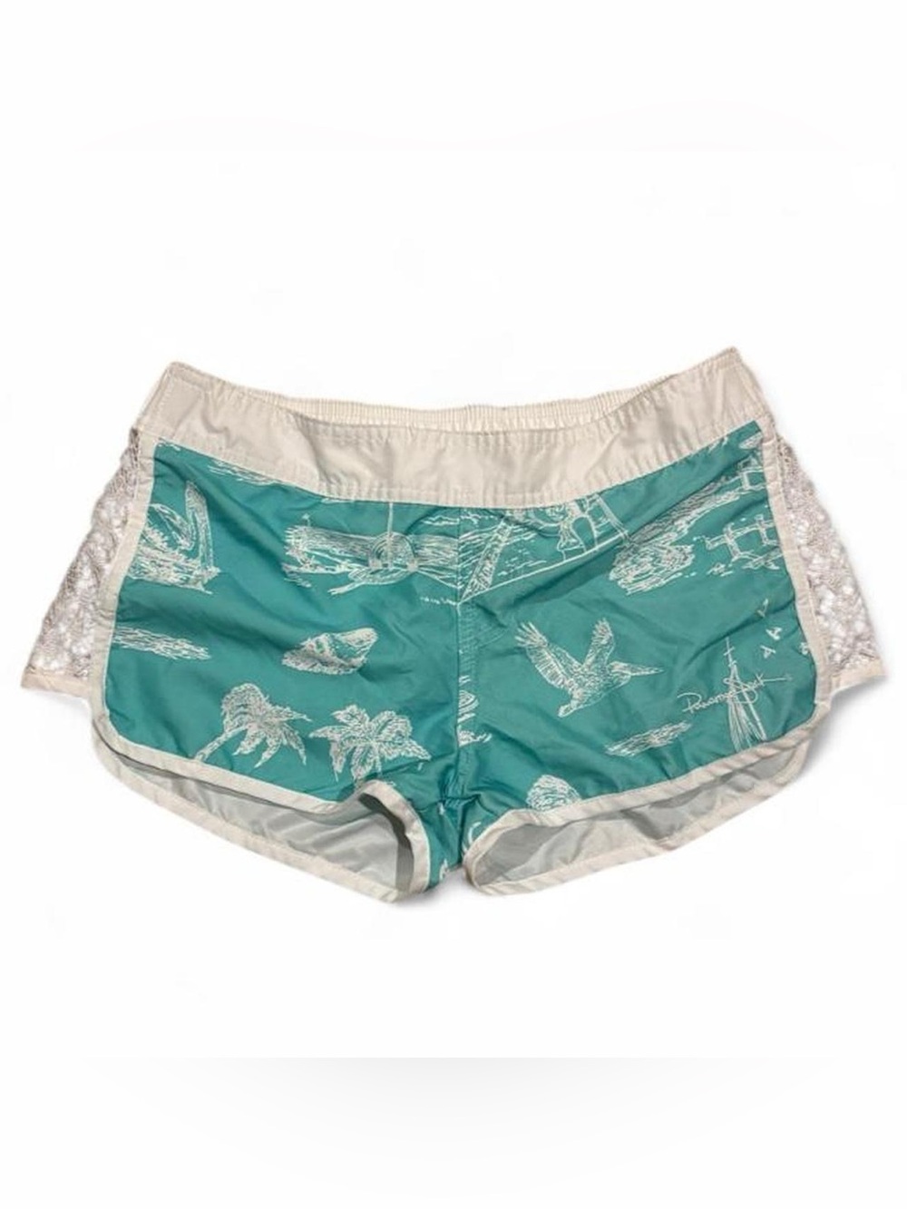 Panama Jack lace board shorts cover up